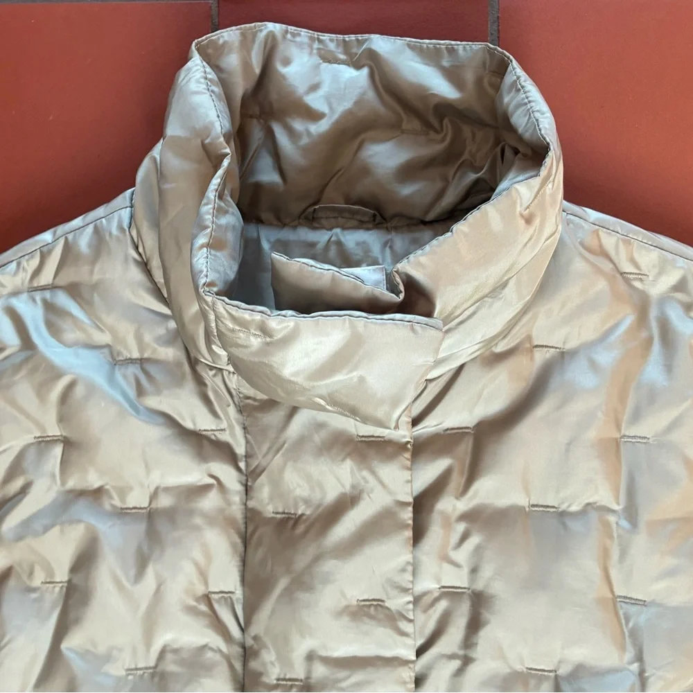 Talbots Light Tan Puffer Vest - Picture 14 of 16